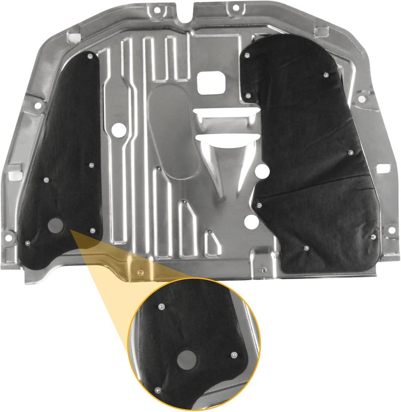 Arfepa for Honda Civic 2016 2017 2018 2019 2020 2021 Engine Splash Guard Under Car Shield Cover Board MPN 74110-TBA-A00 90674-TY2-A01 - Image 2